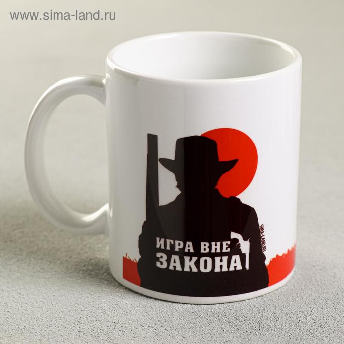 Кружка с сублимацией "Игра вне закона" 320 мл 
Кружка с сублимацией "Игра вне закона" 320 мл