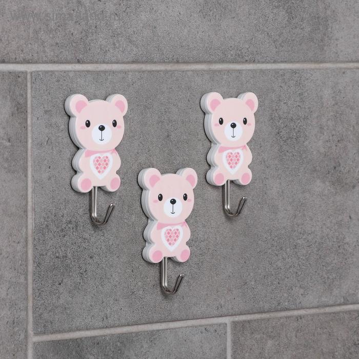 Крючок на липучке «Медведи», 3 шт, рисунок МИКС
Крючок на липучке «Медведи», 3 шт, рисунок МИКС