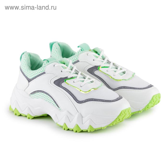 фото Кроссовки женские, цвет зеленый, размер 39 saimo