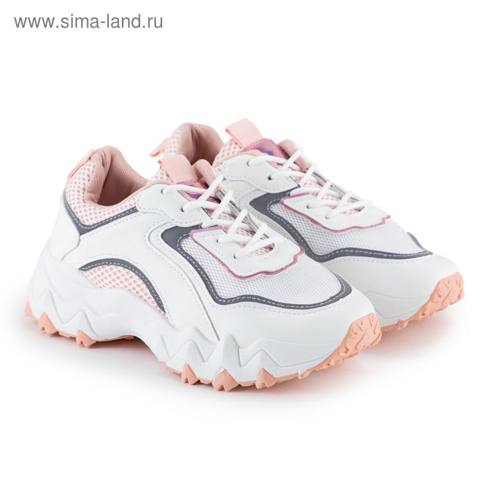 фото Кроссовки женские, цвет розовый, размер 38 saimo