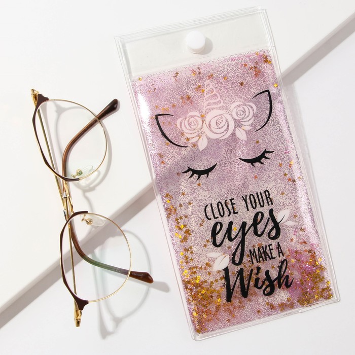 Чехол для очков с шейкером Make a wish
Чехол для очков с шейкером Make a wish