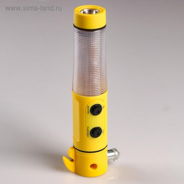 Фонарь-мультитул многофункциональный, стропорез, магнит, молоток, 1 Вт, 2 АА 
Фонарь-мультитул многофункциональный, стропорез, магнит, молоток, 1 Вт, 2 АА