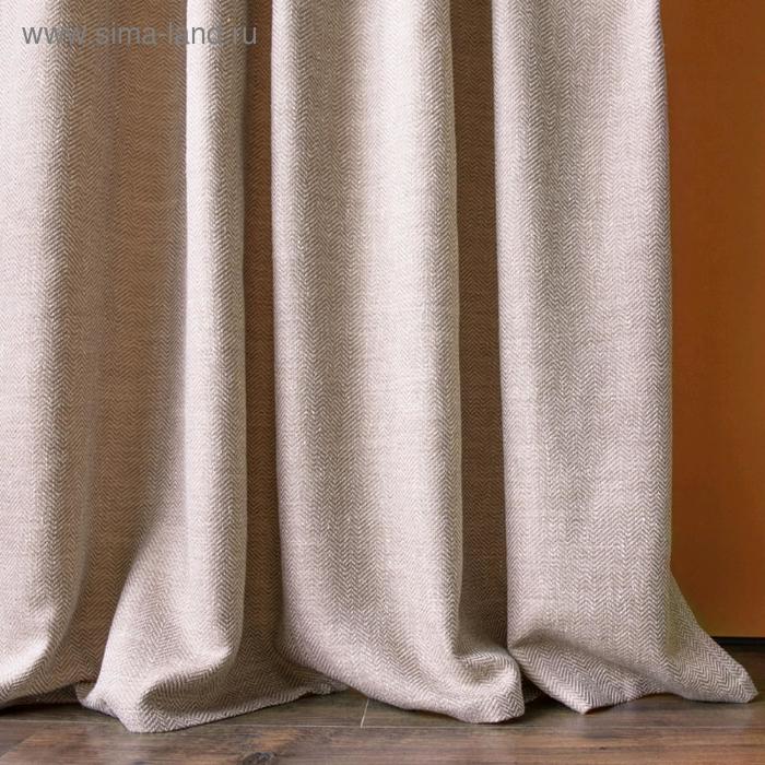 фото Комплект штор «бадди», размер 200 х 270 см - 2 шт, подхват - 2 шт, коричневый pasionaria