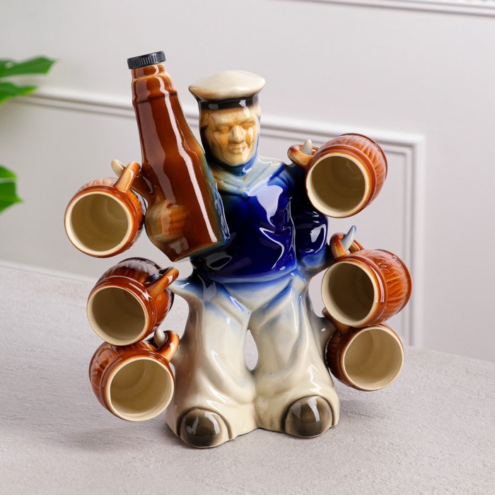 Набор для напитков "Моряк с бутылкой", 7 предметов, 0.75/0.1 л 
Набор для напитков "Моряк с бутылкой", 7 предметов, 0.75/0.1 л