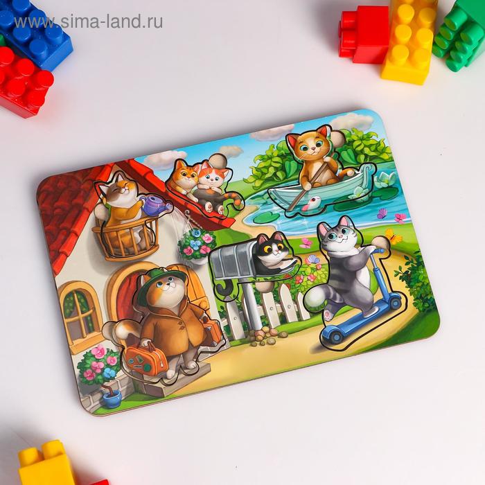 Сортер-вкладыш "Котики. С домиком"
Сортер-вкладыш "Котики. С домиком"