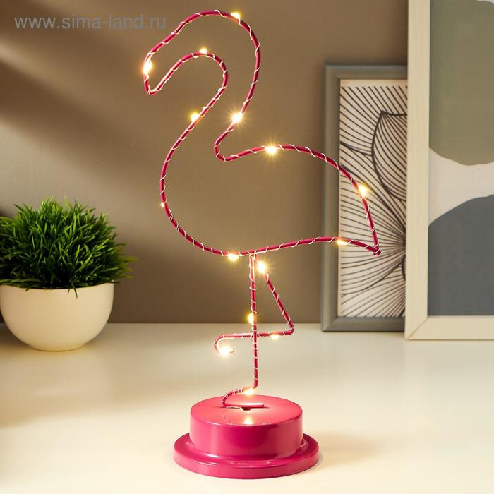 Ночник "Фламинго" LED от батареек 3хАА розовый 10х14,7х31 см
Ночник "Фламинго" LED от батареек 3хАА розовый 10х14,7х31 см
