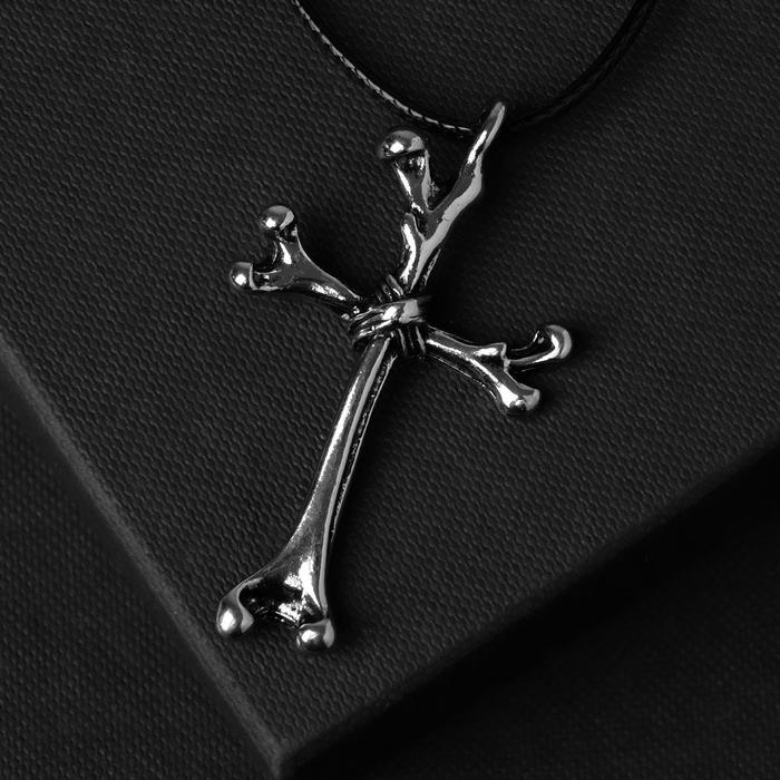 Кулон унисекс "Крестик" с обмоткой, цвет чернёное серебро, 60 см
Кулон унисекс "Крестик" с обмоткой, цвет чернёное серебро, 60 см