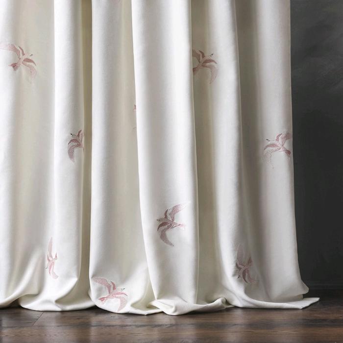 фото Комплект штор «либерти», размер 145 х 270 см - 2 шт, цвет белый pasionaria