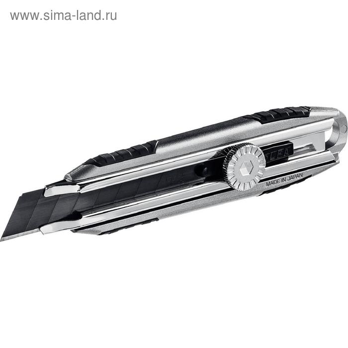 фото Нож olfa x-design ol-mxp-l, цельная алюминиевая рукоять, винтовой фиксатор, 18 мм
