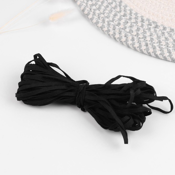 Резинка бельевая, 4 мм, 10 ± 0,5 м, цвет чёрный
Резинка бельевая, 4 мм, 10 ± 0,5 м, цвет чёрный