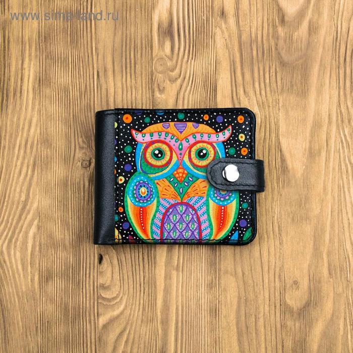 Кошелек комбинированный с обработанными краями "Совуша", черный с черной вставкой 
Кошелек комбинированный с обработанными краями "Совуша", черный с черной вставкой