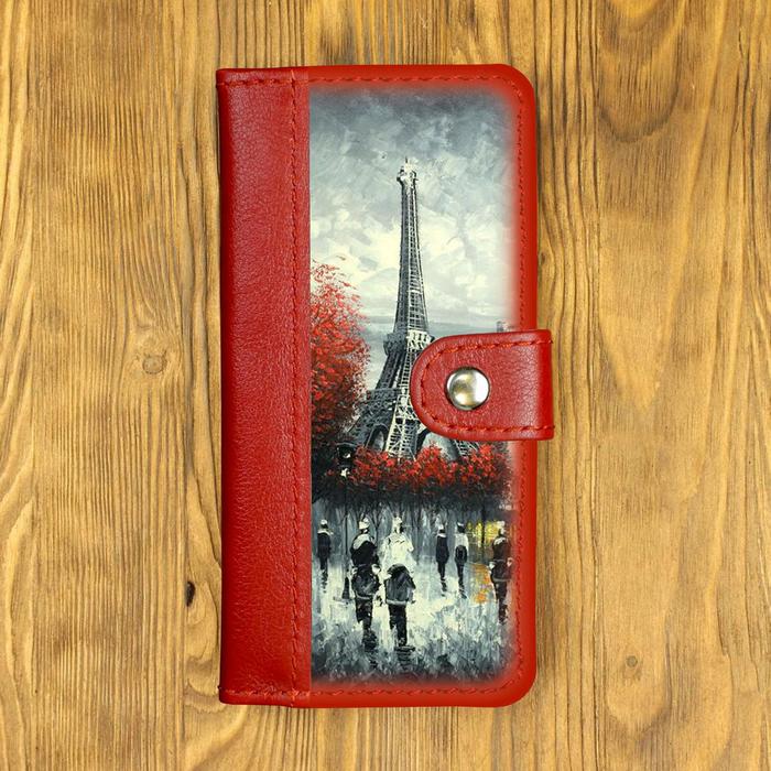 Кошелёк на кнопке мини, комбинированный "Улицы Парижа", красный
Кошелёк на кнопке мини, комбинированный "Улицы Парижа", красный