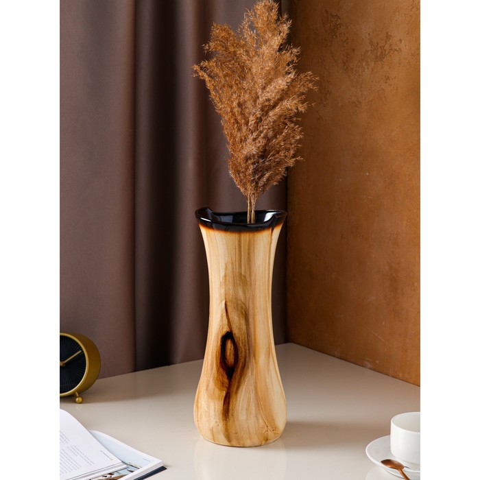 Ваза керамическая "Румба", настольная, под дерево, 36 см, авторская работа
Ваза керамическая "Румба", настольная, под дерево, 36 см, авторская работа