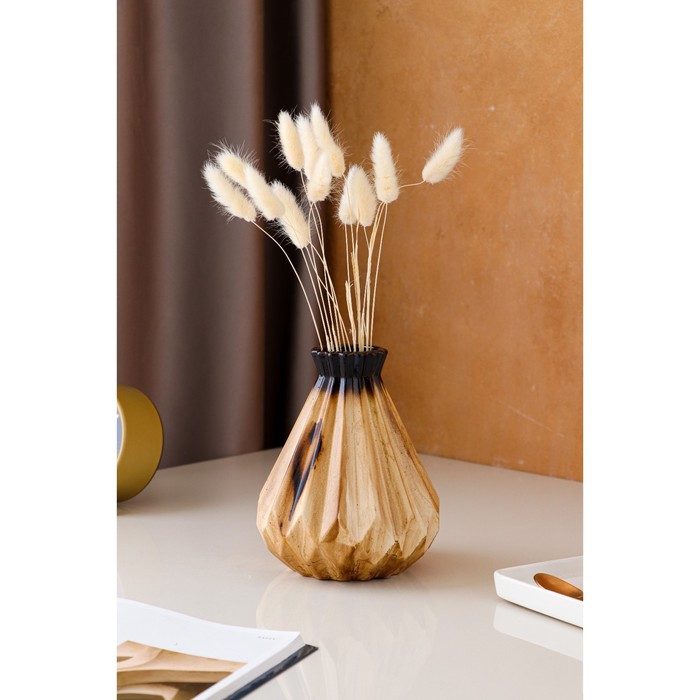 Ваза керамическая "Оригами", настольная, под дерево, 18 см, авторская работа
Ваза керамическая "Оригами", настольная, под дерево, 18 см, авторская работа