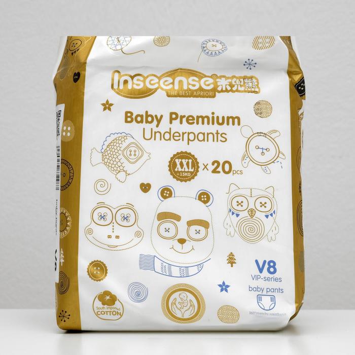 Подгузники-трусики INSEENSE PREMIUM V8 (15+) размер ХХL, 20шт
Подгузники-трусики INSEENSE PREMIUM V8 (15+) размер ХХL, 20шт