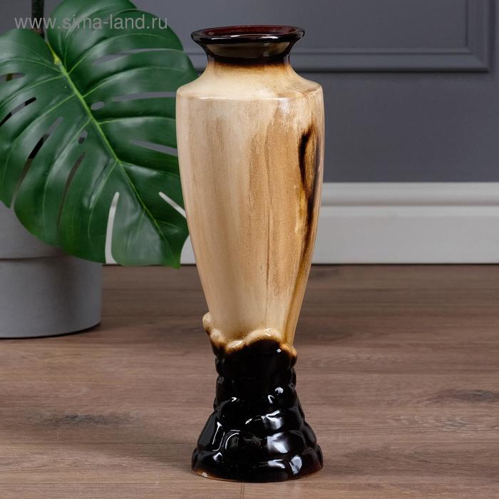 Ваза настольная "Амфора", под дерево, керамика, 40 см
Ваза настольная "Амфора", под дерево, керамика, 40 см