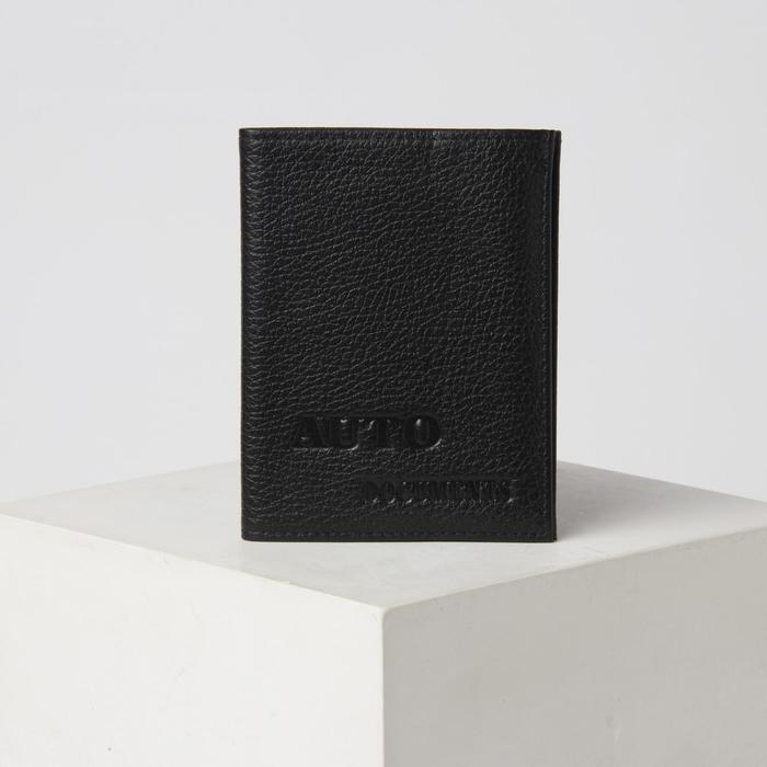 Обложка для автодокументов 2 в 1 (с портмоне), цвет чёрный
Обложка для автодокументов 2 в 1 (с портмоне), цвет чёрный