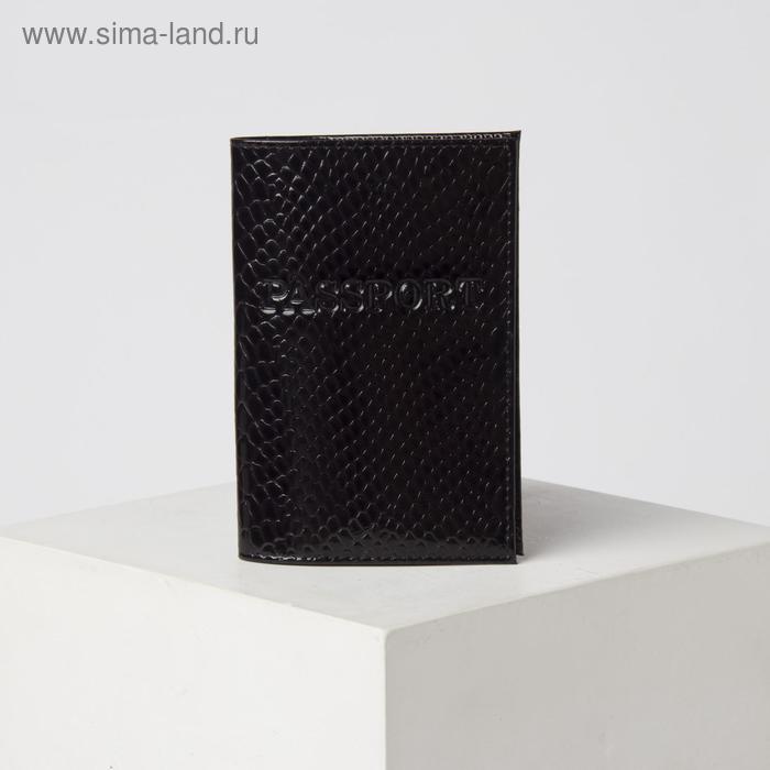 Обложка для паспорта, цвет чёрный
Обложка для паспорта, цвет чёрный