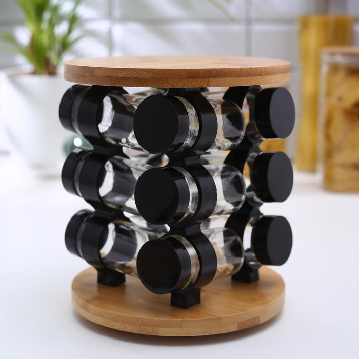 Набор для специй «Эко», 12 предметов, 19×19×21,5 см
Набор для специй «Эко», 12 предметов, 19×19×21,5 см