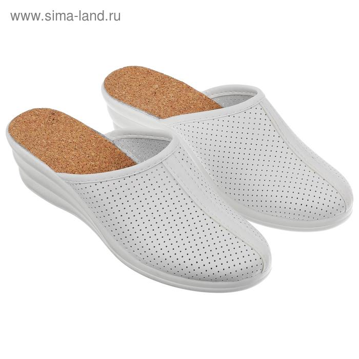 фото Туфли летние открытые с верхом из искусственных кож, женские, размер 40