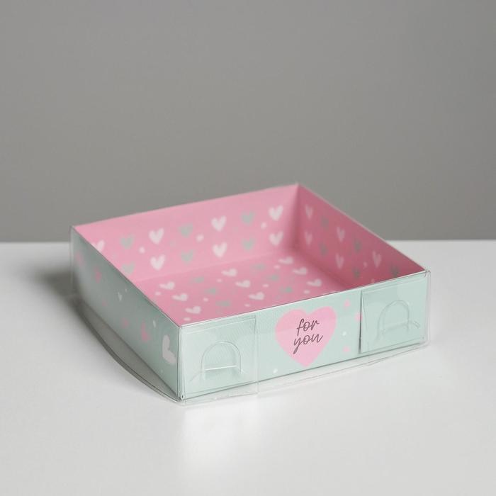 Коробка для макарун с подложками For you, 12 х 12 × 3,5 см
Коробка для макарун с подложками For you, 12 х 12 × 3,5 см