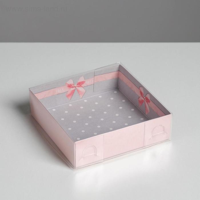 Коробка для макарун с подложками с PVC крышкой «Приятных моментов», 12 х 12 × 3,5 см
Коробка для макарун с подложками с PVC крышкой «Приятных моментов», 12 х 12 × 3,5 см