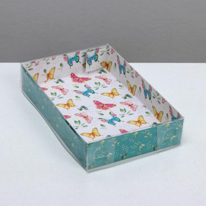 Коробка для кондитерских изделий с PVC крышкой «Бабочки», 17 х 12 х 3 см
Коробка для кондитерских изделий с PVC крышкой «Бабочки», 17 х 12 х 3 см