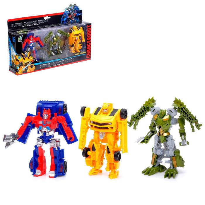 Набор роботов "Автоботы", трансформируется, 3 штуки, МИКС
Набор роботов "Автоботы", трансформируется, 3 штуки, МИКС