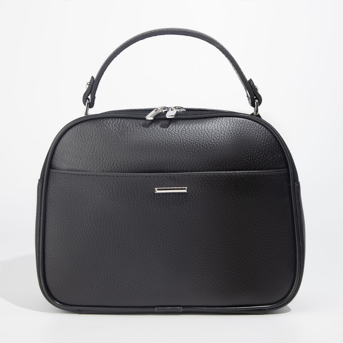 Сумка-саквояж на молнии, 2 наружных кармана, цвет чёрный
Сумка-саквояж на молнии, 2 наружных кармана, цвет чёрный