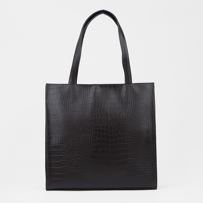 Сумка-тоут на молнии, цвет коричневый
Сумка-тоут на молнии, цвет коричневый