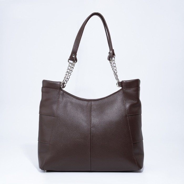 Сумка-тоут на молнии, наружный карман, цвет коричневый
Сумка-тоут на молнии, наружный карман, цвет коричневый