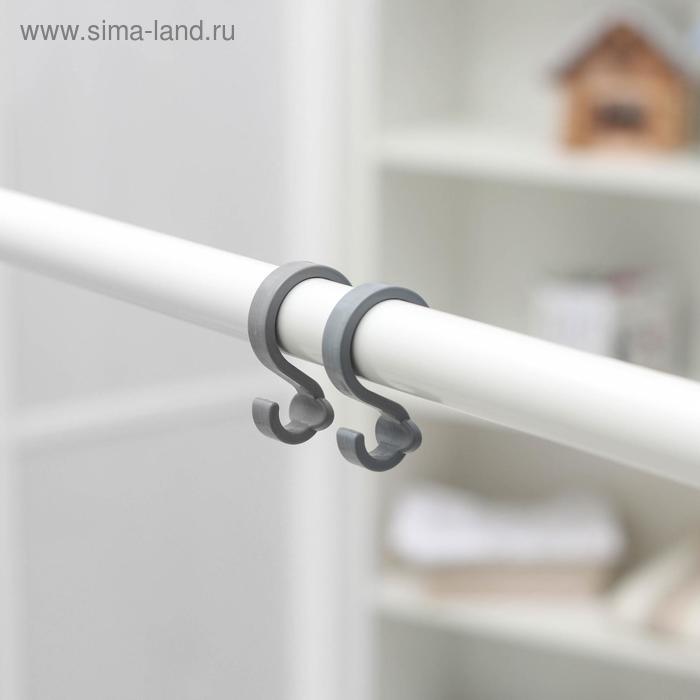 Крючки пластиковые, 2 шт, цвет серый
Крючки пластиковые, 2 шт, цвет серый