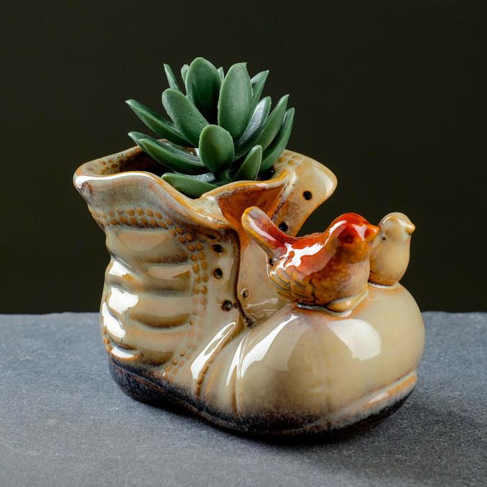 Кашпо "Сапожок" бежевое 12*7*8,5см
Кашпо "Сапожок" бежевое 12*7*8,5см