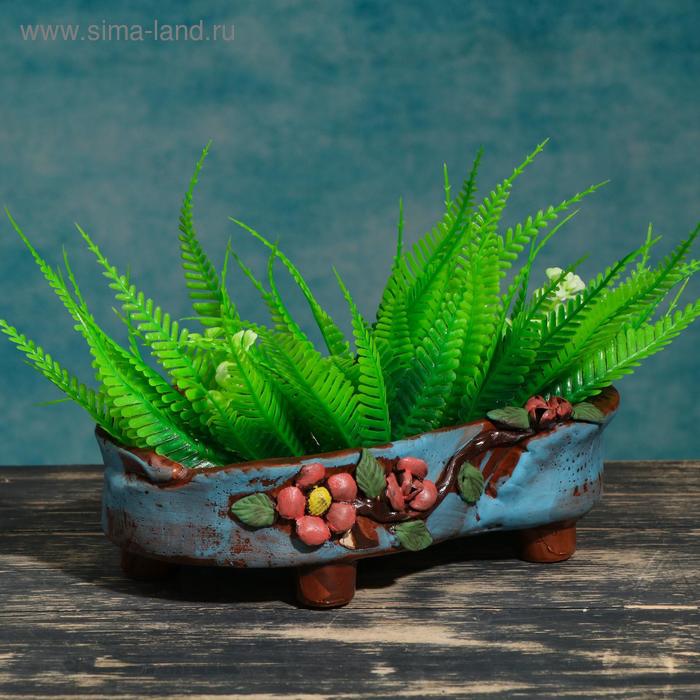 Горшок - бонсайница "Ветвь сакуры" 20*14,5*7см
Горшок - бонсайница "Ветвь сакуры" 20*14,5*7см