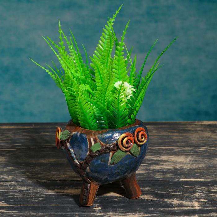 Кашпо фигурное "Горшочек на ножках", голубое 9*8,5*8см
Кашпо фигурное "Горшочек на ножках", голубое 9*8,5*8см