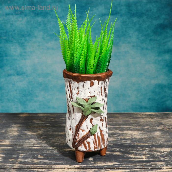 Горшок - ваза "Пальма" на ножках 7*7*17см 
Горшок - ваза "Пальма" на ножках 7*7*17см