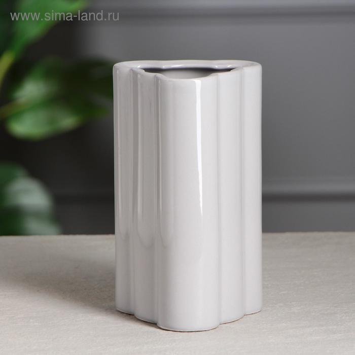 Ваза керамическая "Облако", настольная, глянец, серая, 18 см
Ваза керамическая "Облако", настольная, глянец, серая, 18 см