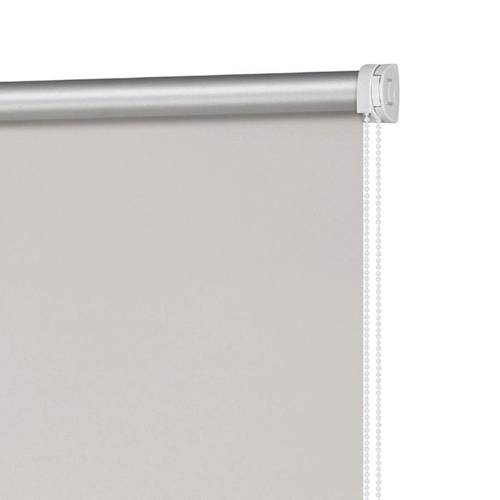 фото Рулонная штора блэкаут «плайн», 120х160 см, цвет морозный серый decofest