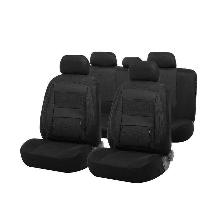 Авточехлы TORSO универсальные, 11 предметов, анатомические, чёрный
Авточехлы TORSO универсальные, 11 предметов, анатомические, чёрный