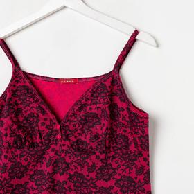 Сорочка женская, цвет малиновый/серый, размер 48
Сорочка женская, цвет малиновый/серый, размер 48