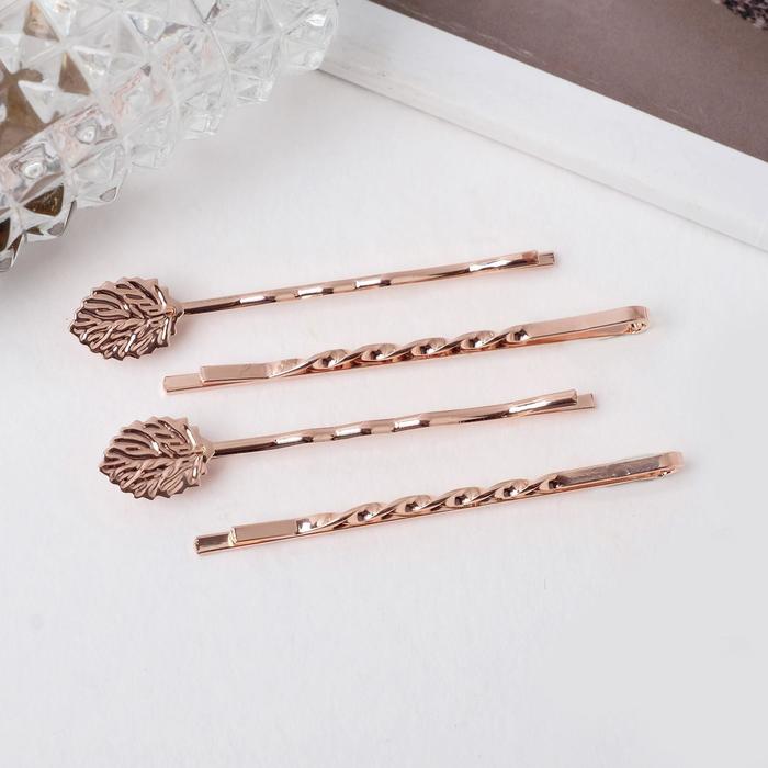 Невидимка для волос "Луна" (набор 4 шт) 6 см, листочки
Невидимка для волос "Луна" (набор 4 шт) 6 см, листочки