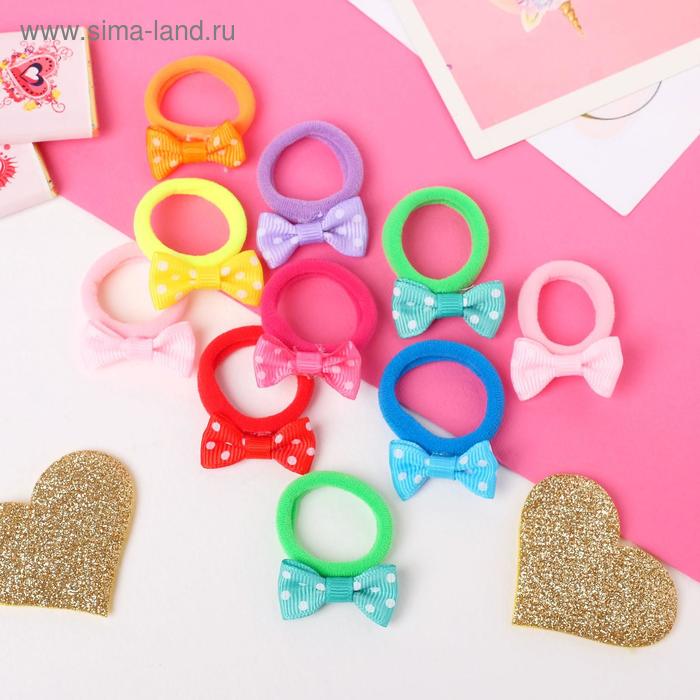 Резинка для волос "Бантик" (набор 30 шт) ассорти неон, микс 
Резинка для волос "Бантик" (набор 30 шт) ассорти неон, микс