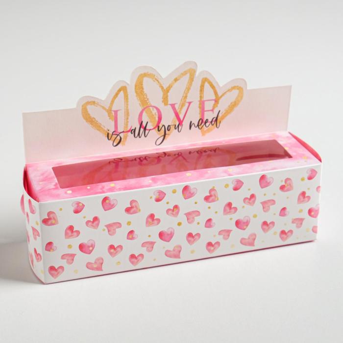 Коробочка для макарун Love, 18 х 5,5 х 5,5 см
Коробочка для макарун Love, 18 х 5,5 х 5,5 см