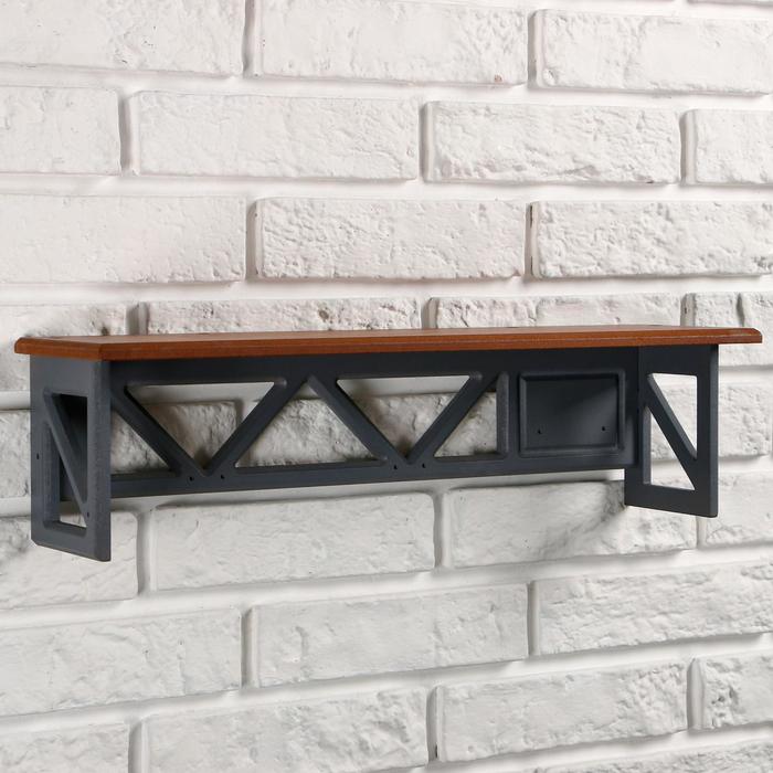 Полка Лофт, 49×14×14 см, орех
Полка Лофт, 49×14×14 см, орех