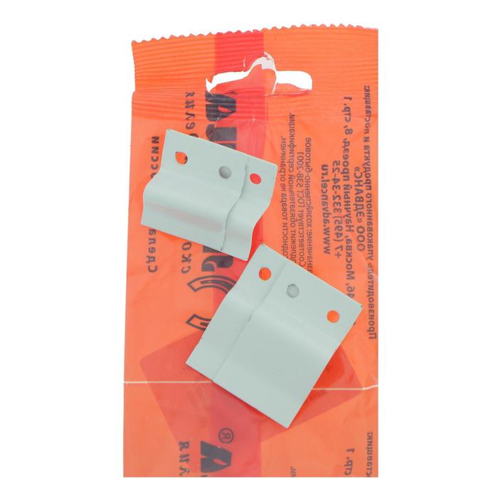 фото Крепление для москитной сетки металл, белый, 4 шт.