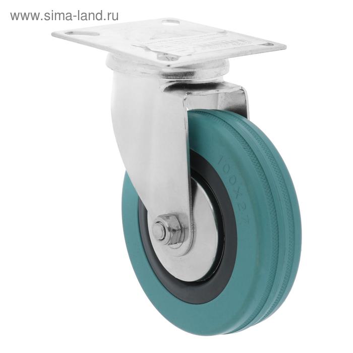 Колесо d=100 мм на площадке, поворотное, серое
Колесо d=100 мм на площадке, поворотное, серое