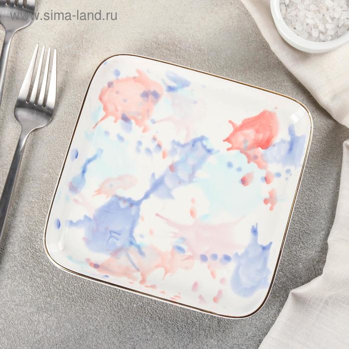 Тарелка квадратная «Акварель», 16×16 см
Тарелка квадратная «Акварель», 16×16 см