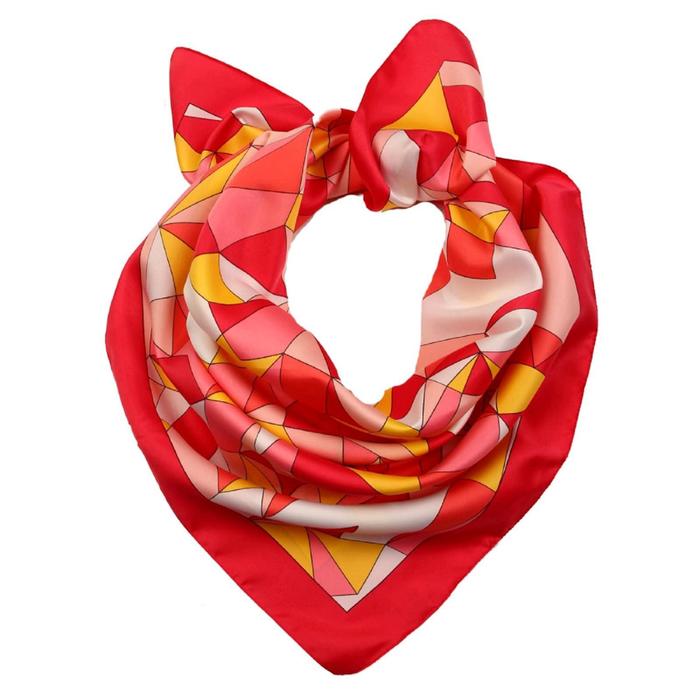 фото Платок женский, размер 90х90, цвет мультиколор