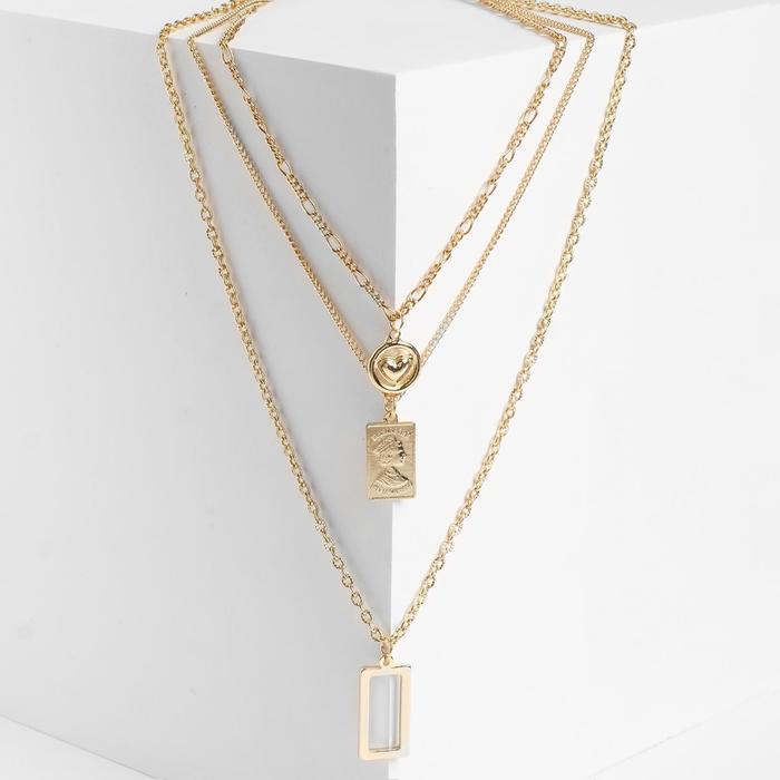 Кулон "Цепь" рамка, два медальона, цвет золото, L=54 см
Кулон "Цепь" рамка, два медальона, цвет золото, L=54 см