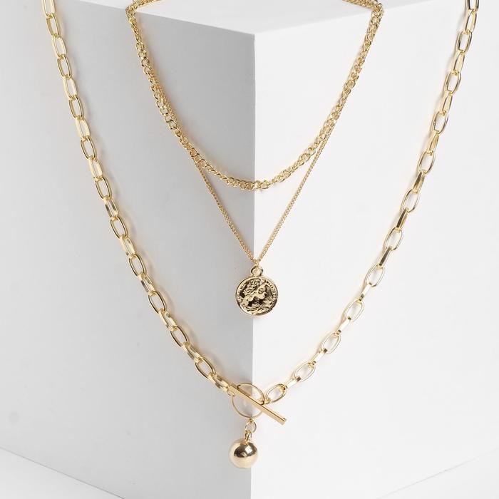 Кулон "Цепь" шар, медальон, тогл, цвет золото, L=65 см
Кулон "Цепь" шар, медальон, тогл, цвет золото, L=65 см